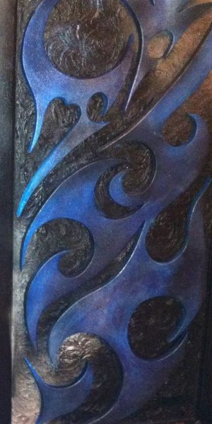 Carving Blue & Silver